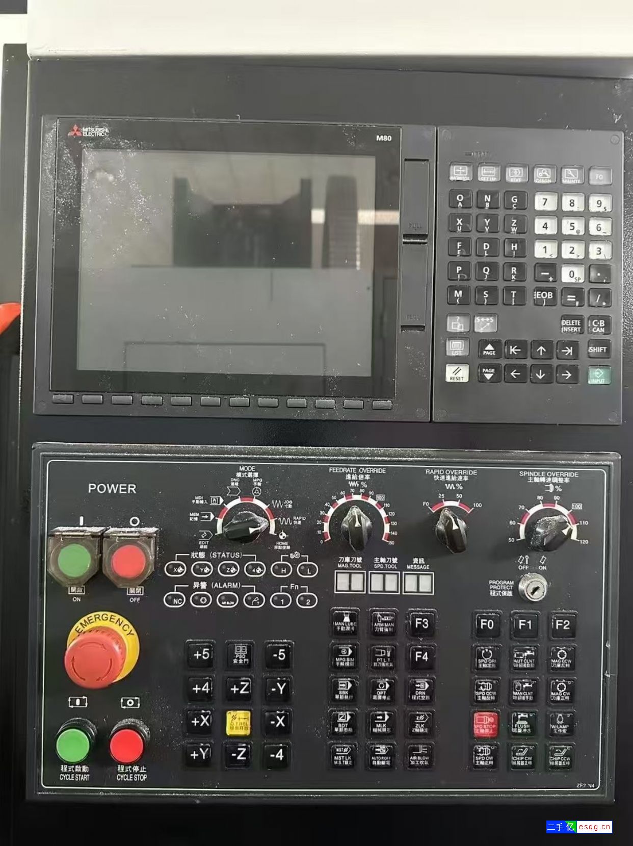 佳富v866三线轨加工中心,三菱M80系统,11K-2