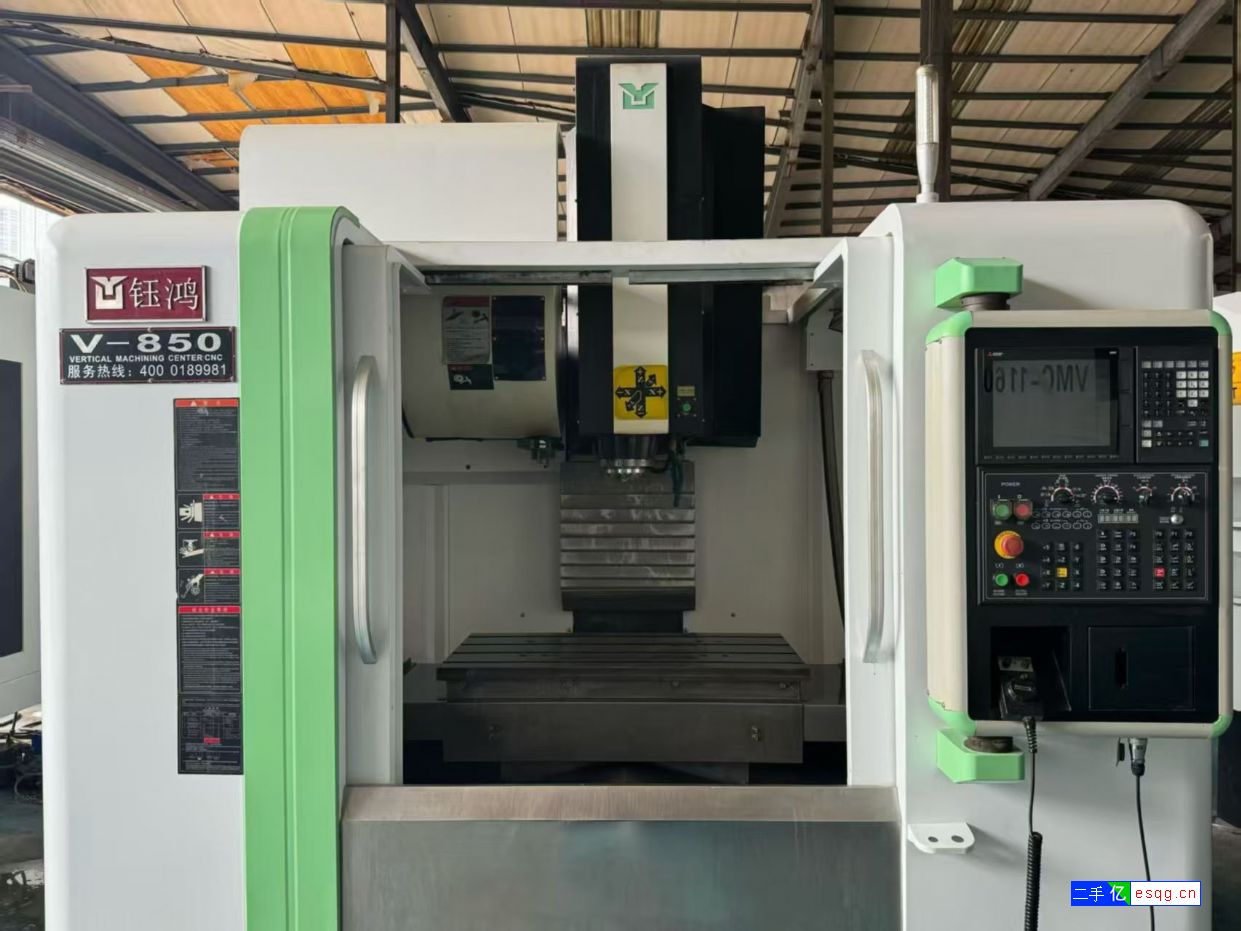 刚到钰鸿V850加工中心，三线重型线轨，直连12,-1