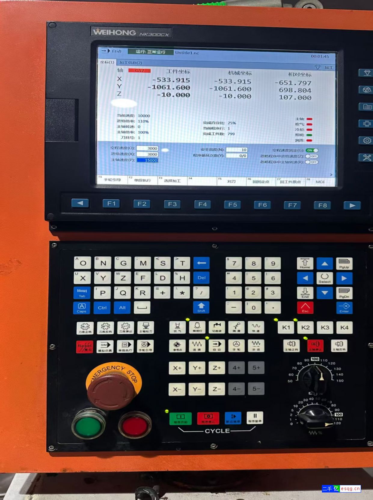 钜匠3016，机重12吨。维宏Nk300 cx/台-4