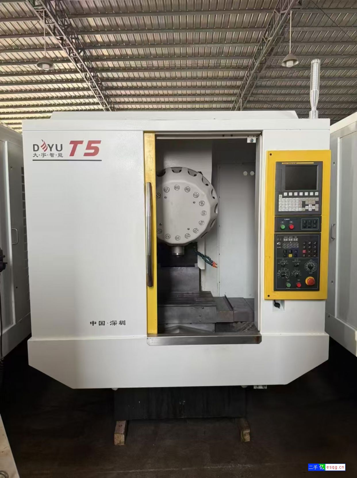 上新锐圆1270三硬轨数控铣，三菱m80系统-4