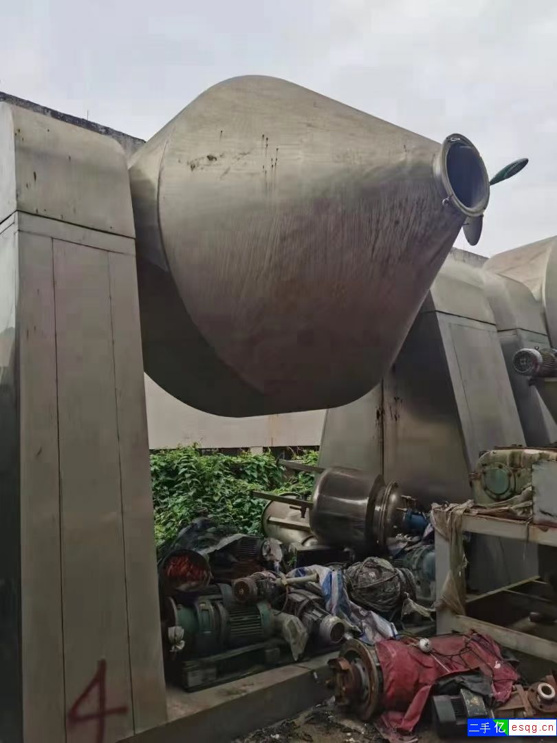 二手搪瓷双锥干燥机，二手不锈钢干燥机现货各种规格供-1