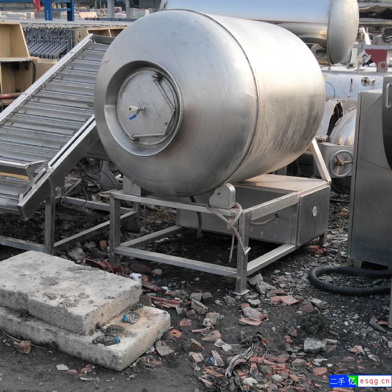 供应食品厂二手设备，不锈钢进料车，滚揉机，均质机等-2