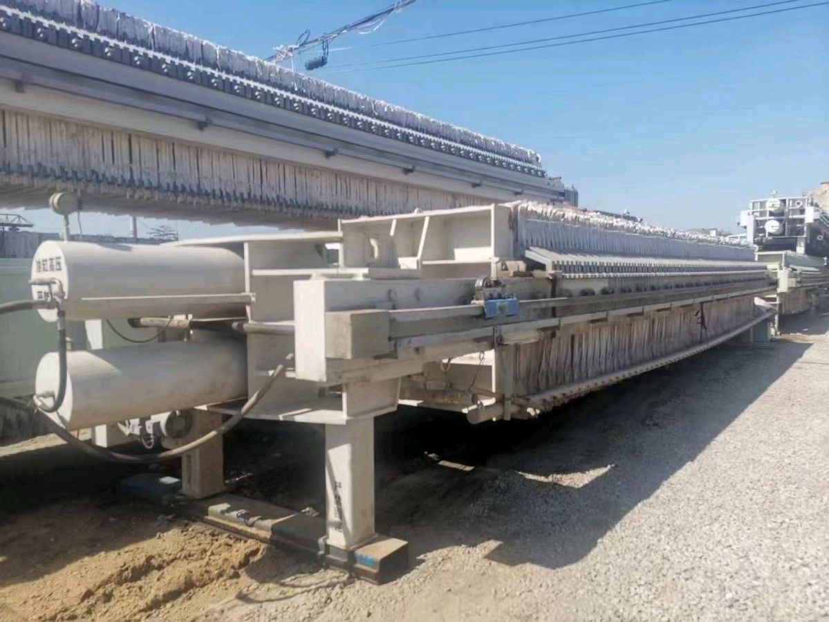 出售二手板框式压滤机 二手京津隔膜压滤机100平方-1