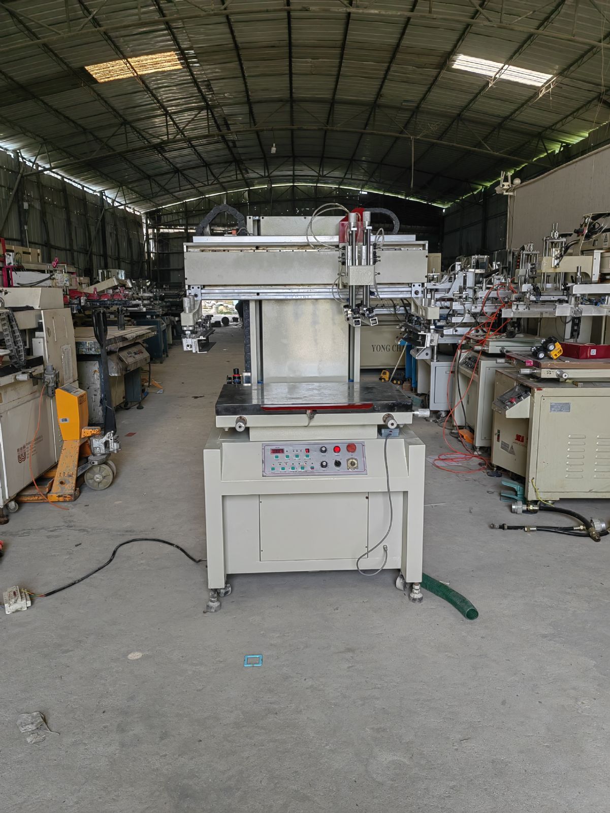 转让二手丝印机，斜臂丝印机-1