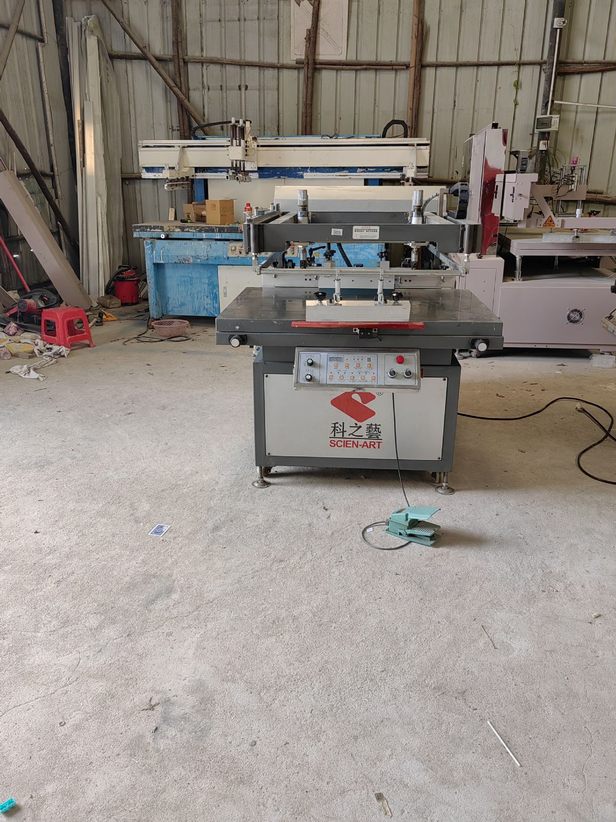 转让二手丝印机，斜臂丝印机-2