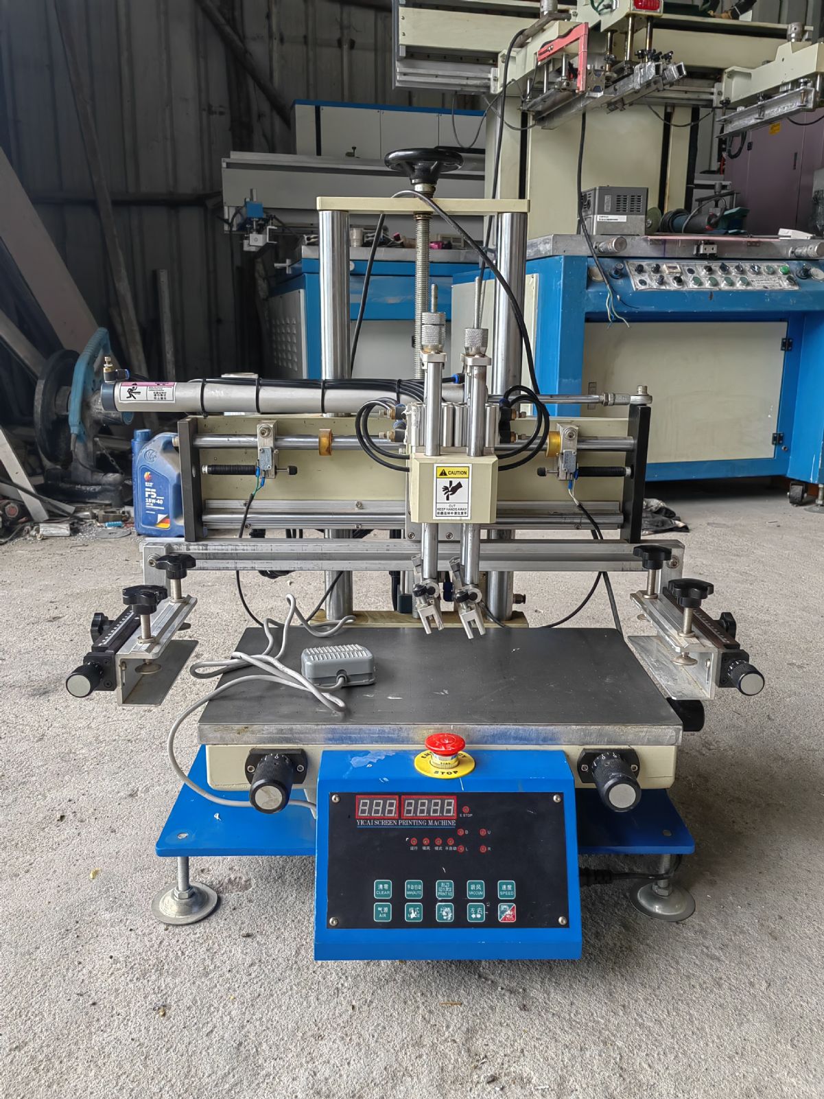 低价出售二手小型台式丝印机3050台面，带吸气功能-2