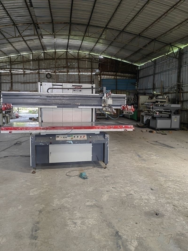 低价处理二手丝印机，斜臂丝印机，无纺布丝印机uv光-2