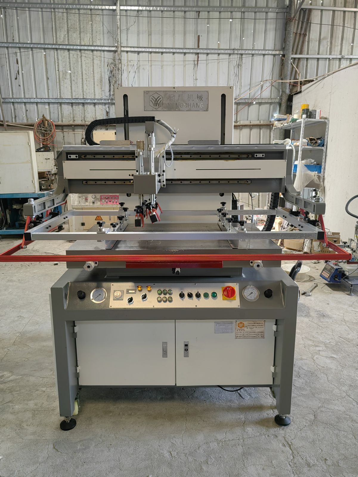 二手楹昌伺服丝印机70*100台面，高精密全新机品-2