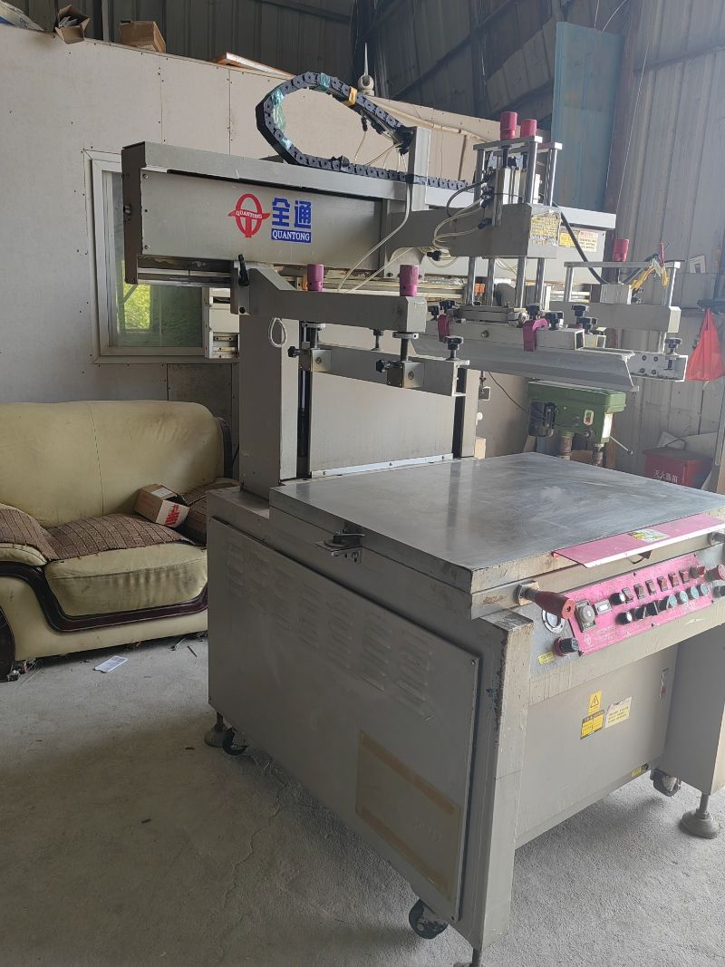 出售全通丝印机70*100台面带吸气防滴墨功能-2