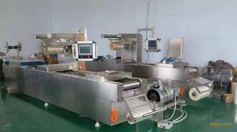 工厂转让二手辣条魔芋爽拉伸膜真空包装机，九九新，价-2