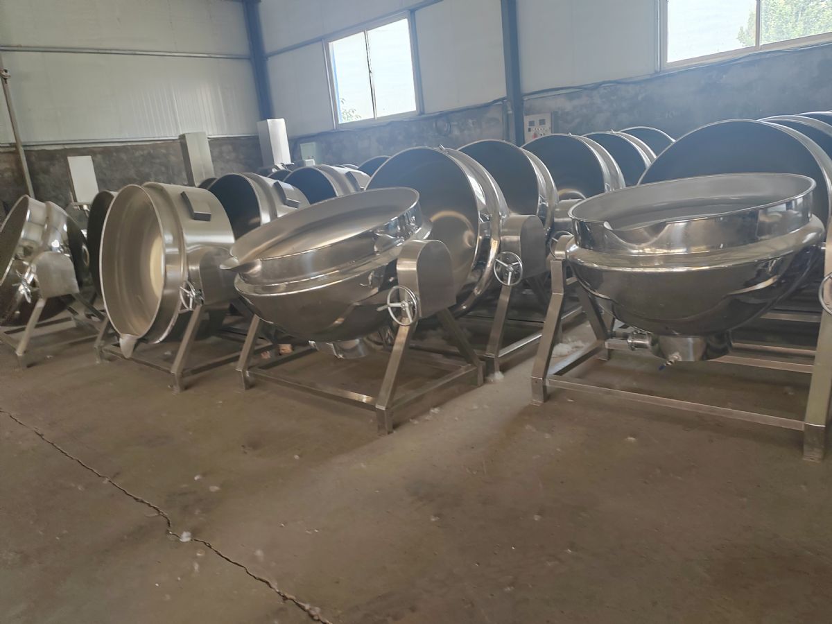 厂房搬迁,不锈钢电加热夹层锅样机处理,超实惠,支持-2