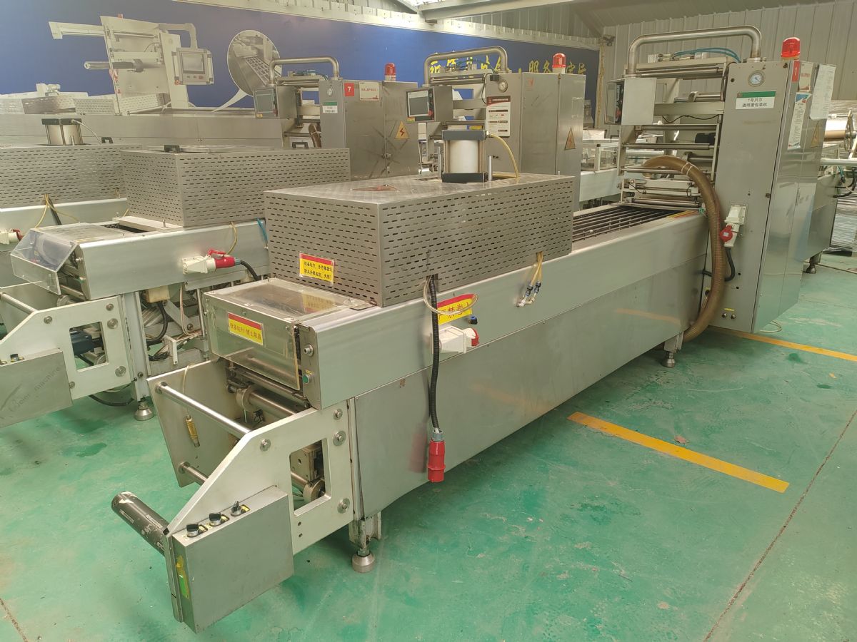 二手420糍粑拉伸膜真空包装机，设备已升级，送新模-2