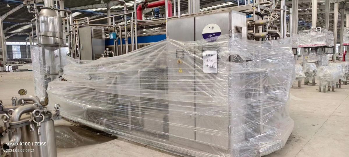 处理两台上海普丽盛7吨UHT列管式杀菌机果汁饮料乳-1