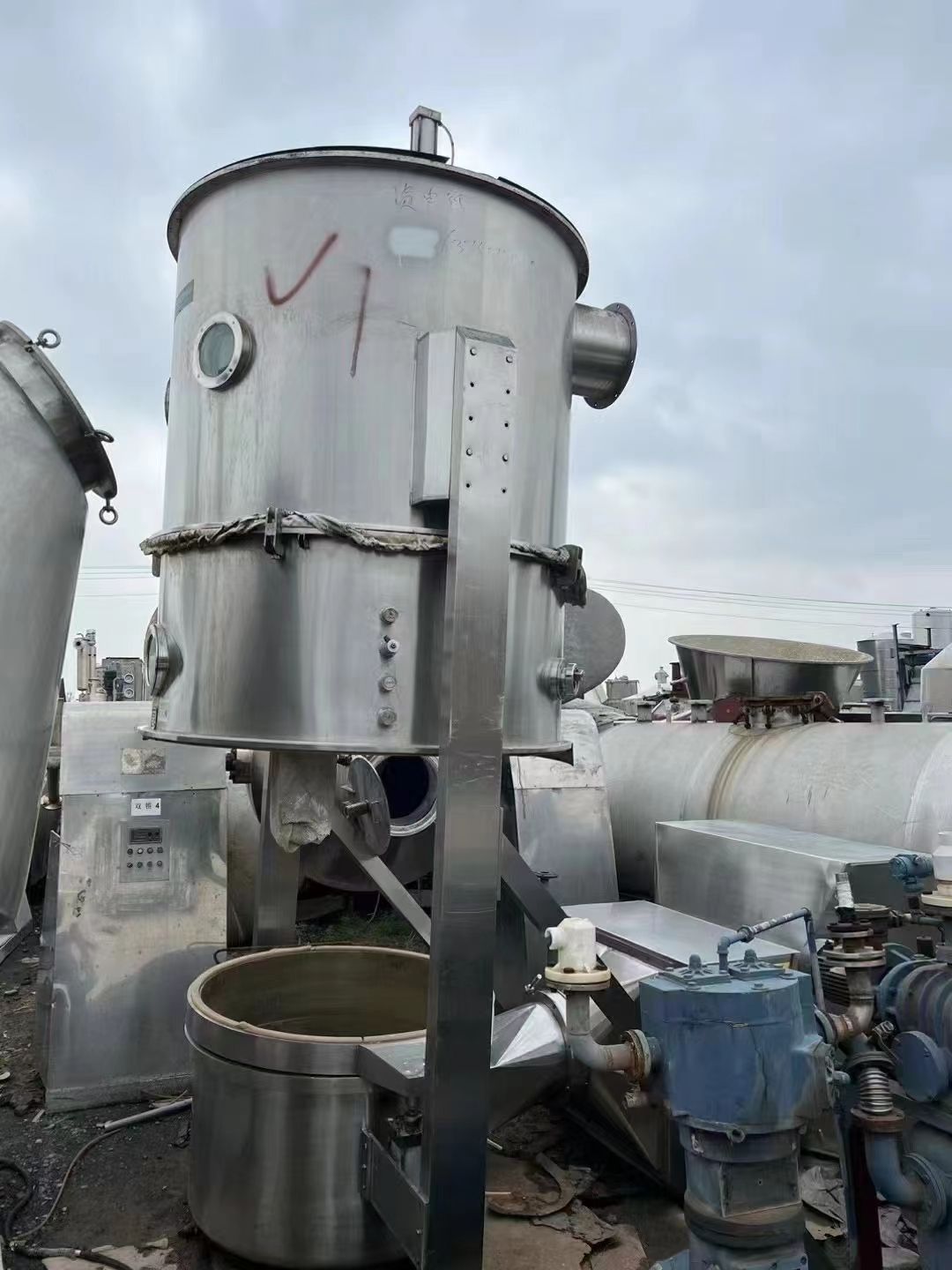 转让一台九成新二手沸腾干燥制粒机，多种型号可选-1