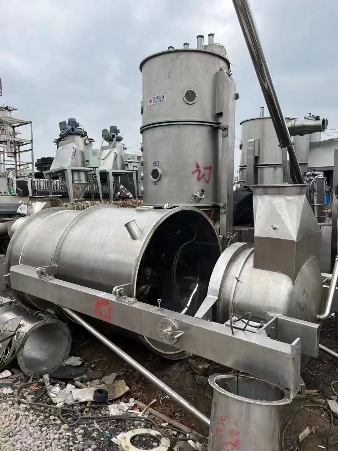 转让一台九成新二手沸腾干燥制粒机，多种型号可选-2