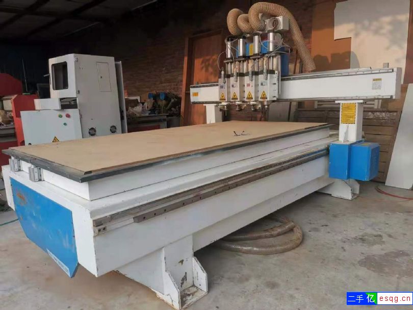 转让二手四工序开料雕刻机侧孔机封边机-2