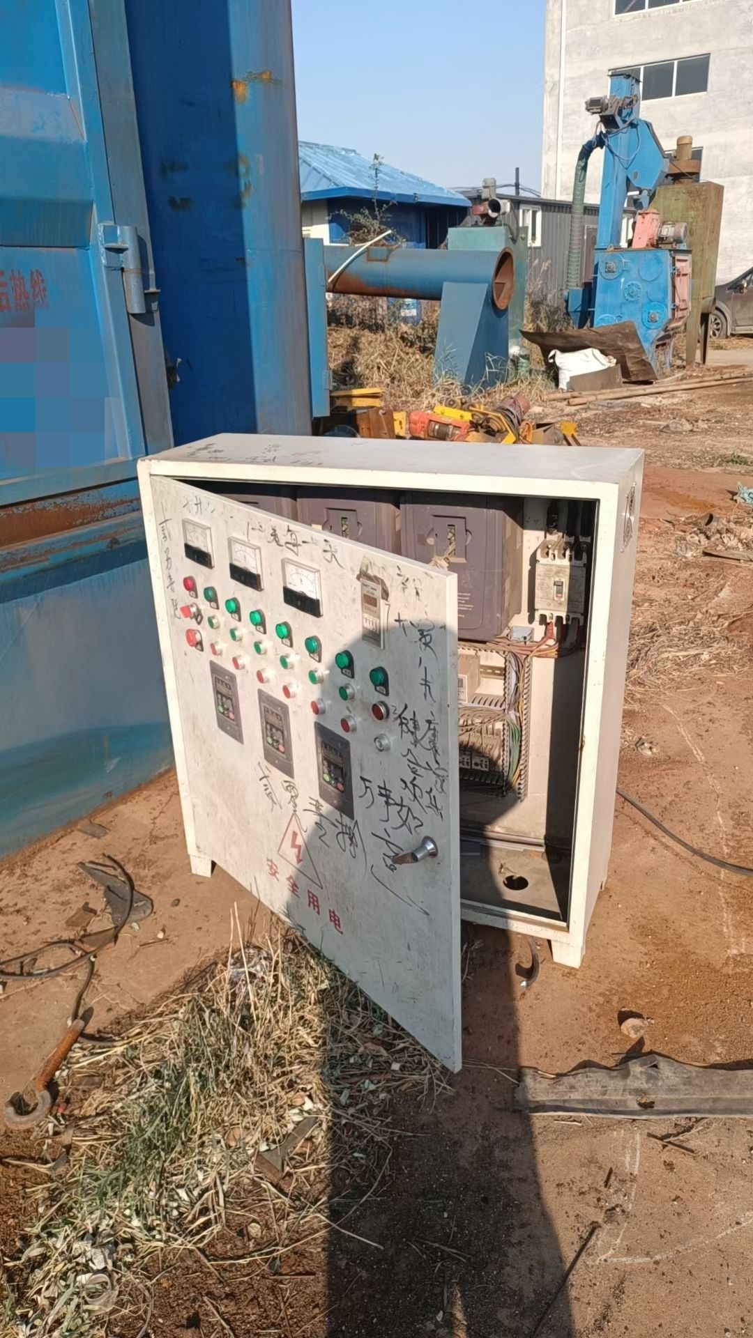 出售9成新3730双吊钩式抛丸机 喷砂机 11千瓦-2