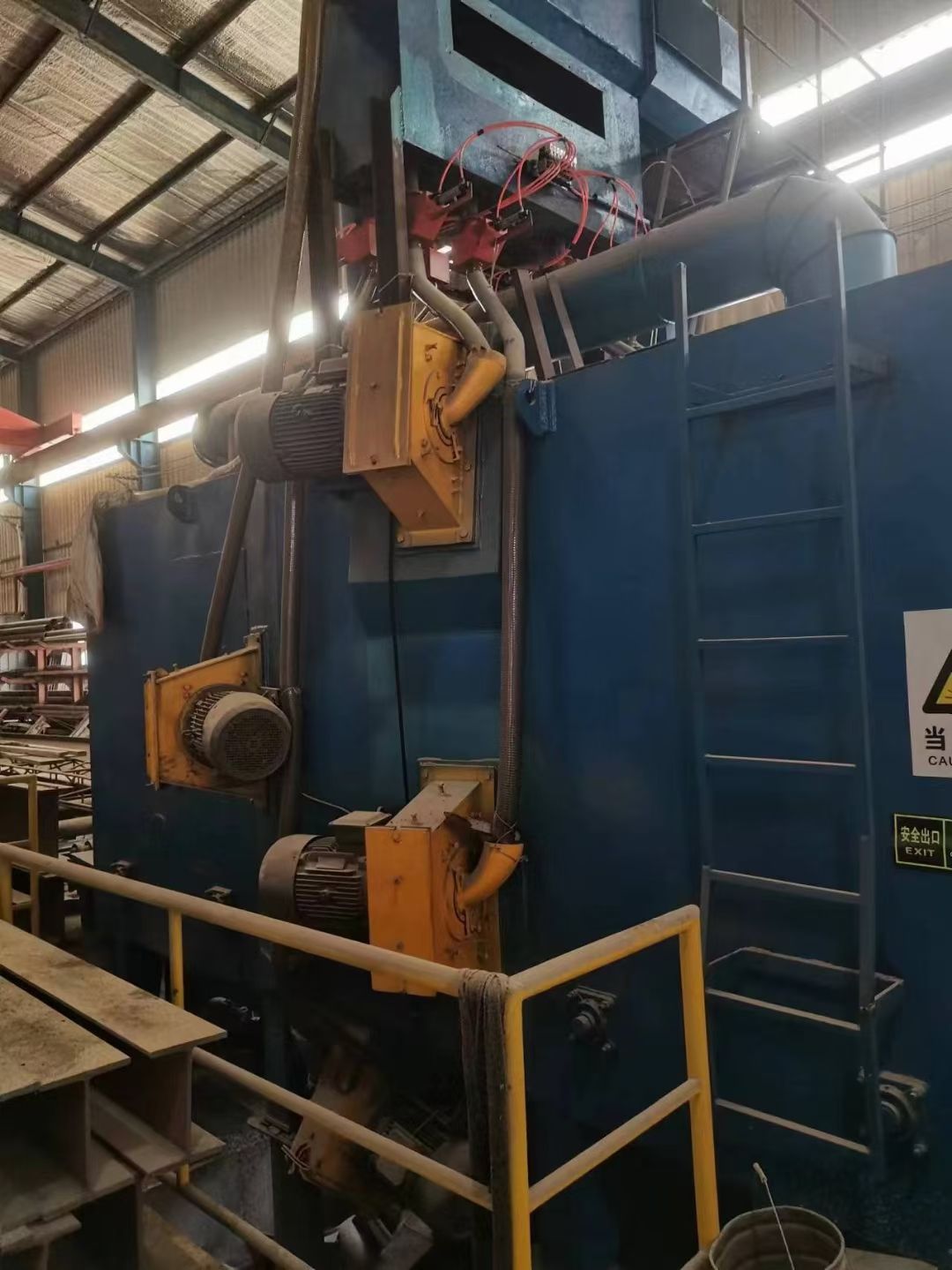 出售钢结构二手通过式抛丸机 喷砂机-1