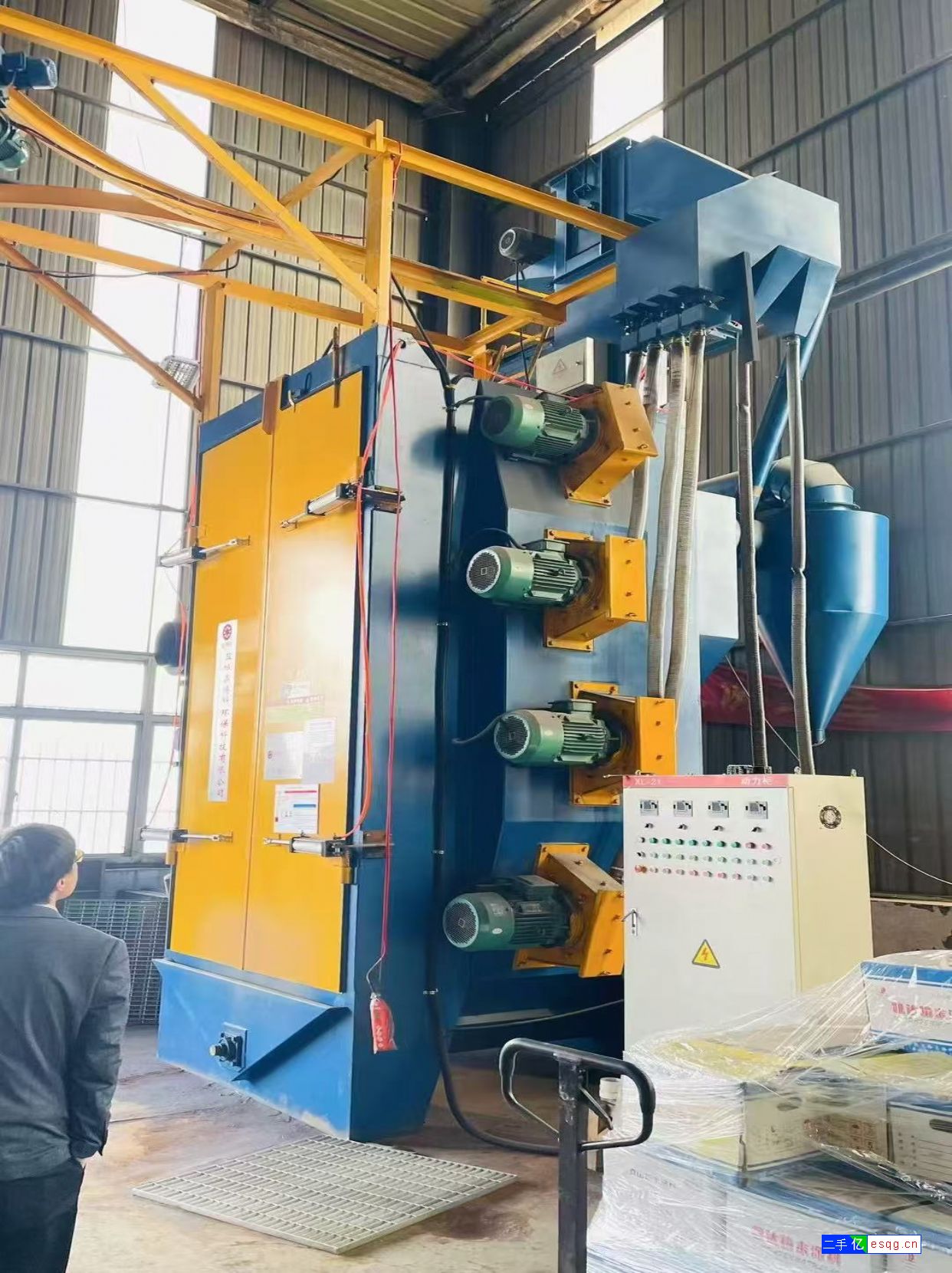 出售一台九九新吊勾抛丸机-3