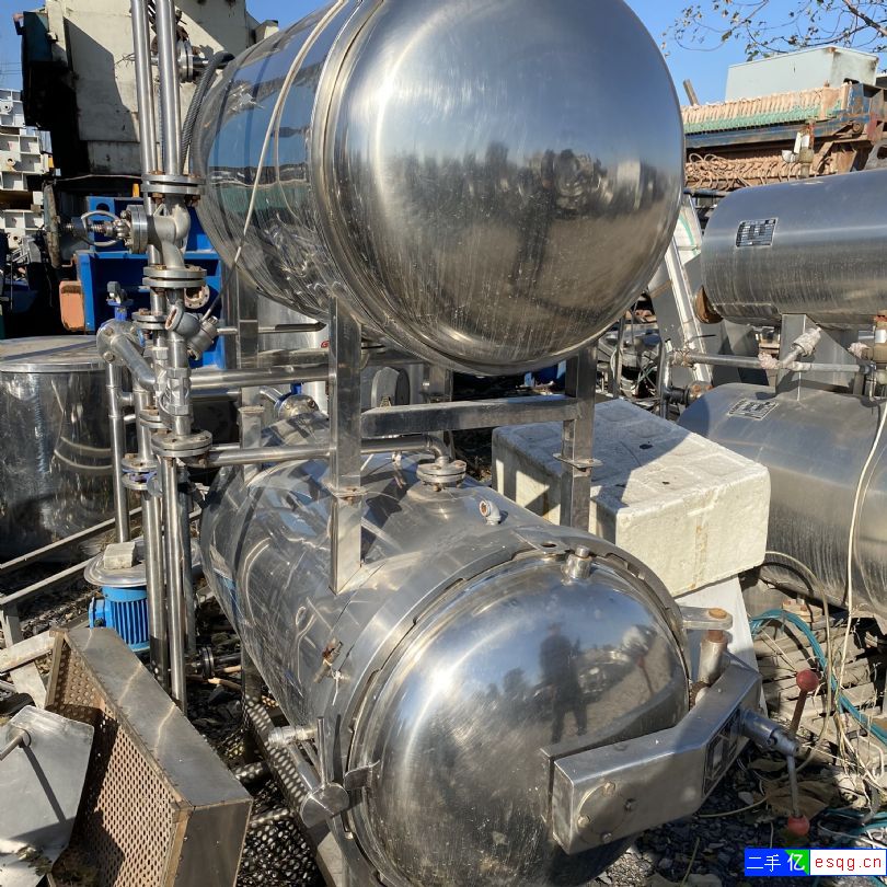 现货处理两台0.57杀菌锅 4立方双层杀菌锅-1