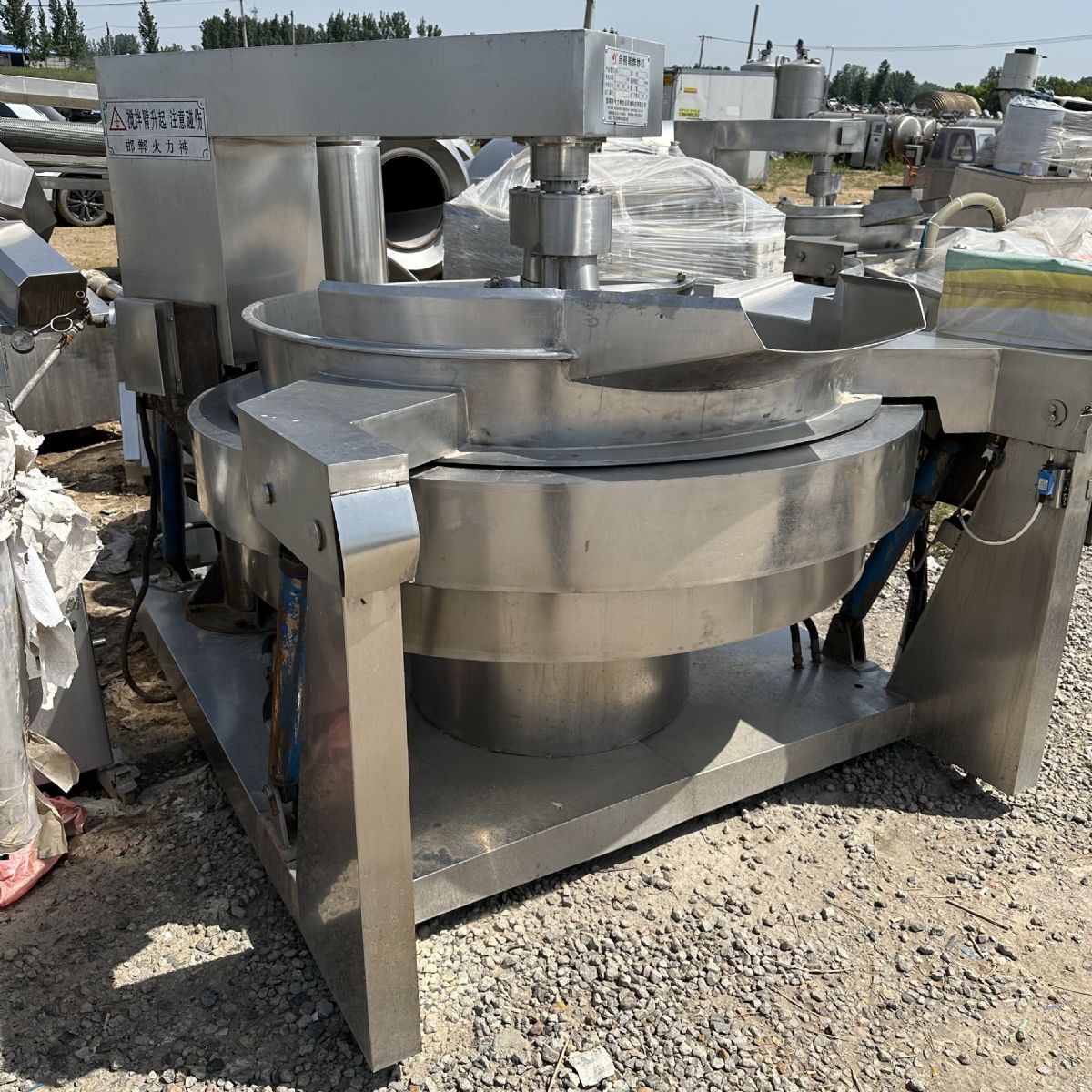 处理600L全自动燃气行星炒锅 600L电加热全自-1