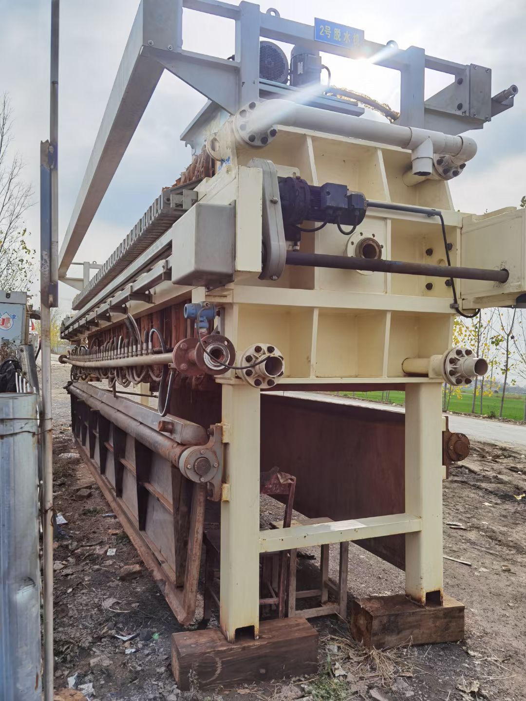 处理200平方隔膜压滤机 二手200平方程控压滤机-1