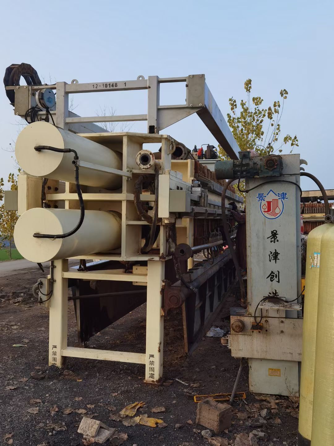 处理200平方隔膜压滤机 二手200平方程控压滤机-2