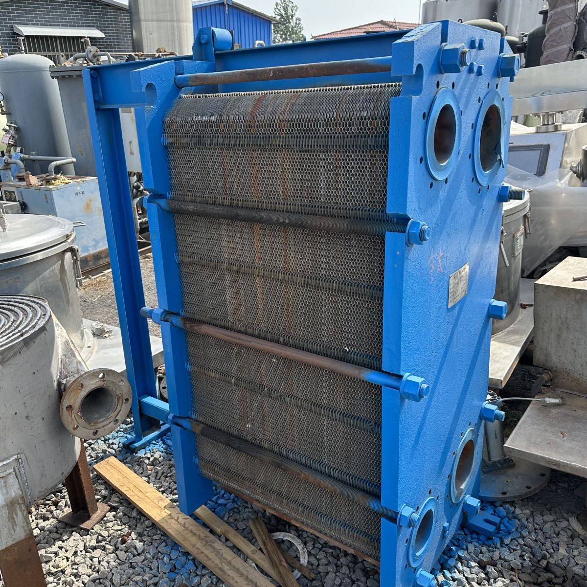 处理二手60平方钛材板式换热器 150平方钛材板式-2