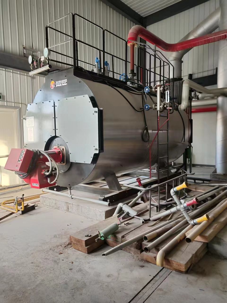 转让二手4吨蒸汽锅炉-2