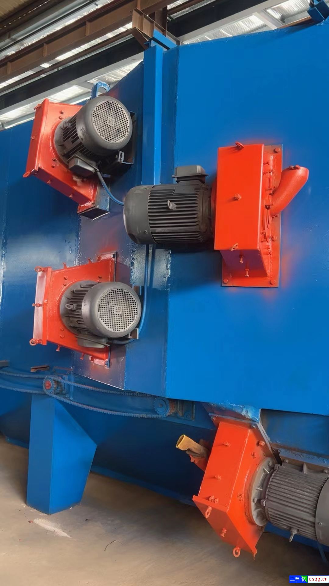 九成新通过式抛丸机低价出售，宽一米五，高两米，八个-2