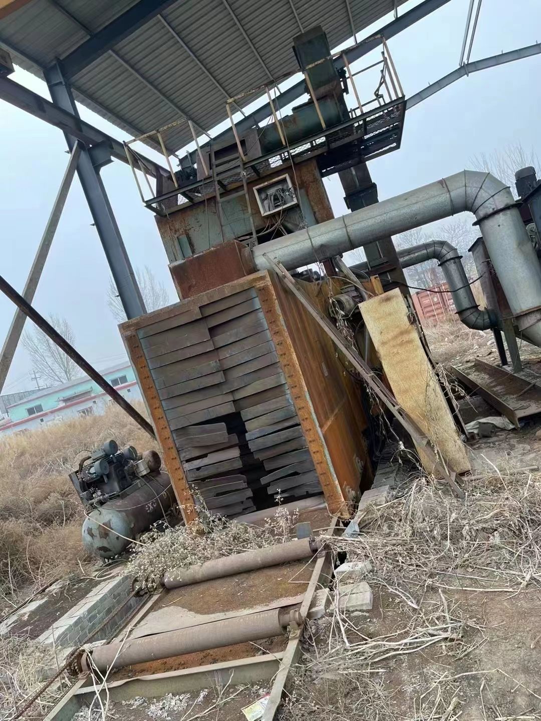 钢结构通过式抛丸机1220，接电干活，需要联系-1