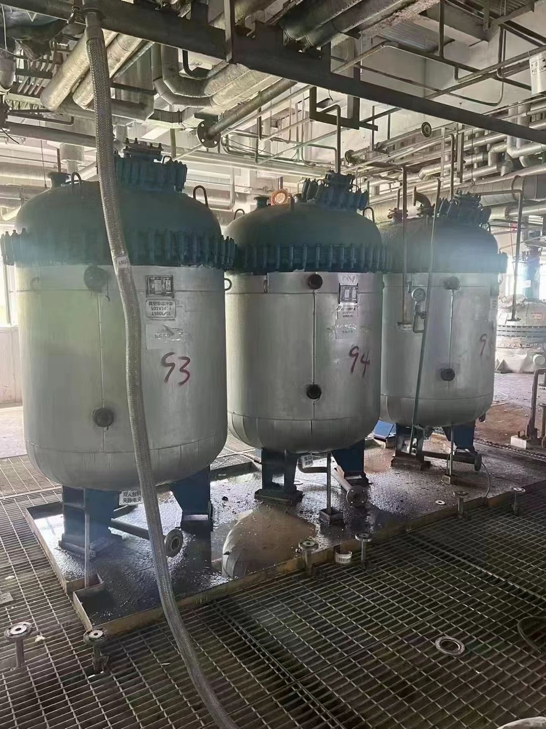 转让二手搪瓷储罐多台，1立方～100立方多种规格可-1