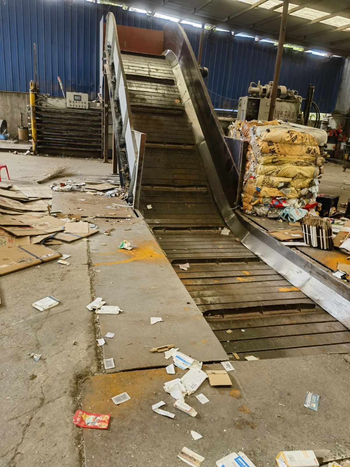 转让出售二手废纸塑料瓶打包机一台-2