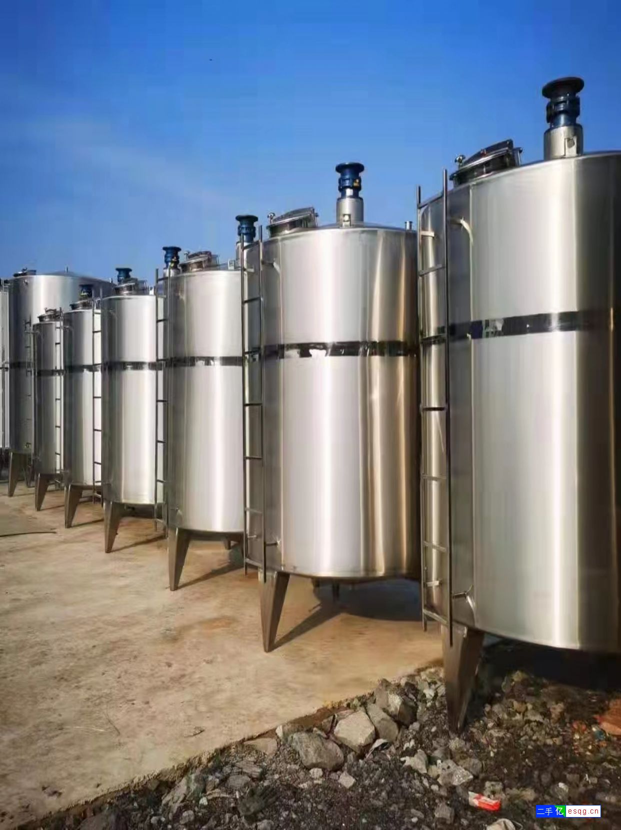 转让二手不锈钢储水罐储酒罐储油罐糖浆罐甲醇储罐-2