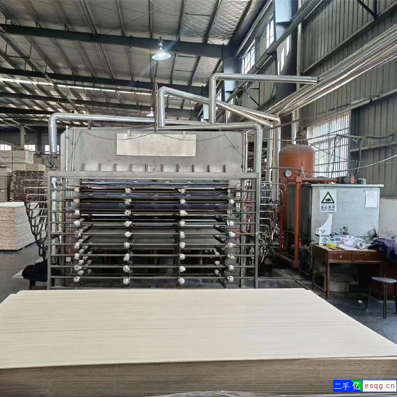 转让全自动三聚氰胺贴面热压机天力产压力800T十层-1