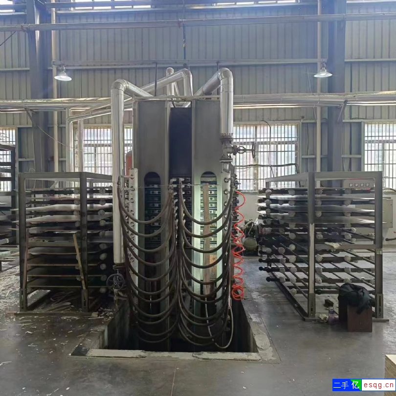 转让全自动三聚氰胺贴面热压机天力产压力800T十层-2