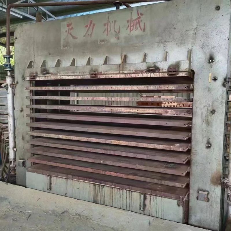 转让二手贴面热压机天力产4x8尺10层贴面热压机6-1