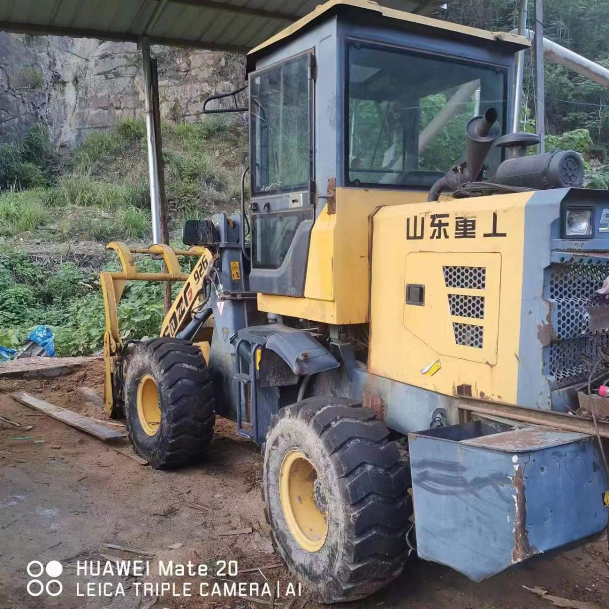 转让抓木机 2019年山东重工产 轮式挖掘机夹木机-2