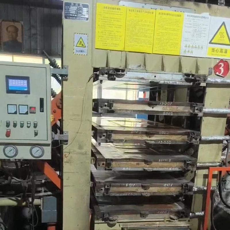 转让金兰5层3x7尺模压门板热压机油缸8x250直-2