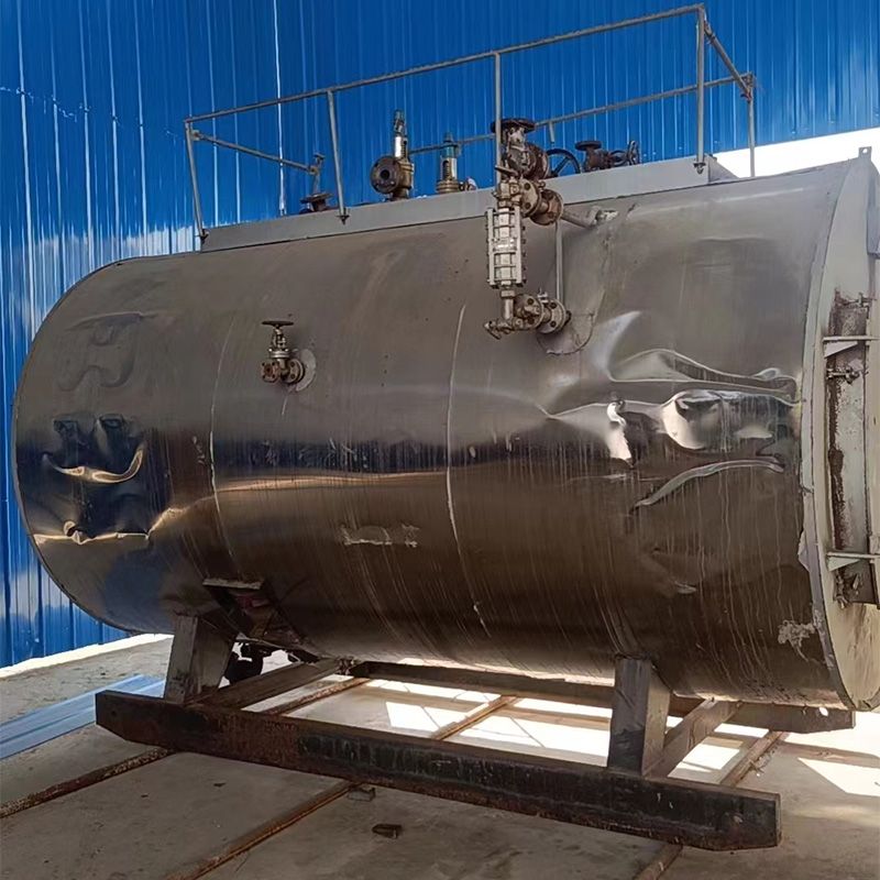 二手2吨蒸汽锅炉 带燃烧机-2