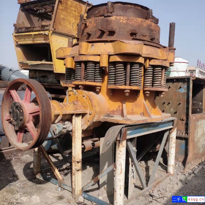 出售八成新二手上海建设路桥S75圆锥破碎机-1