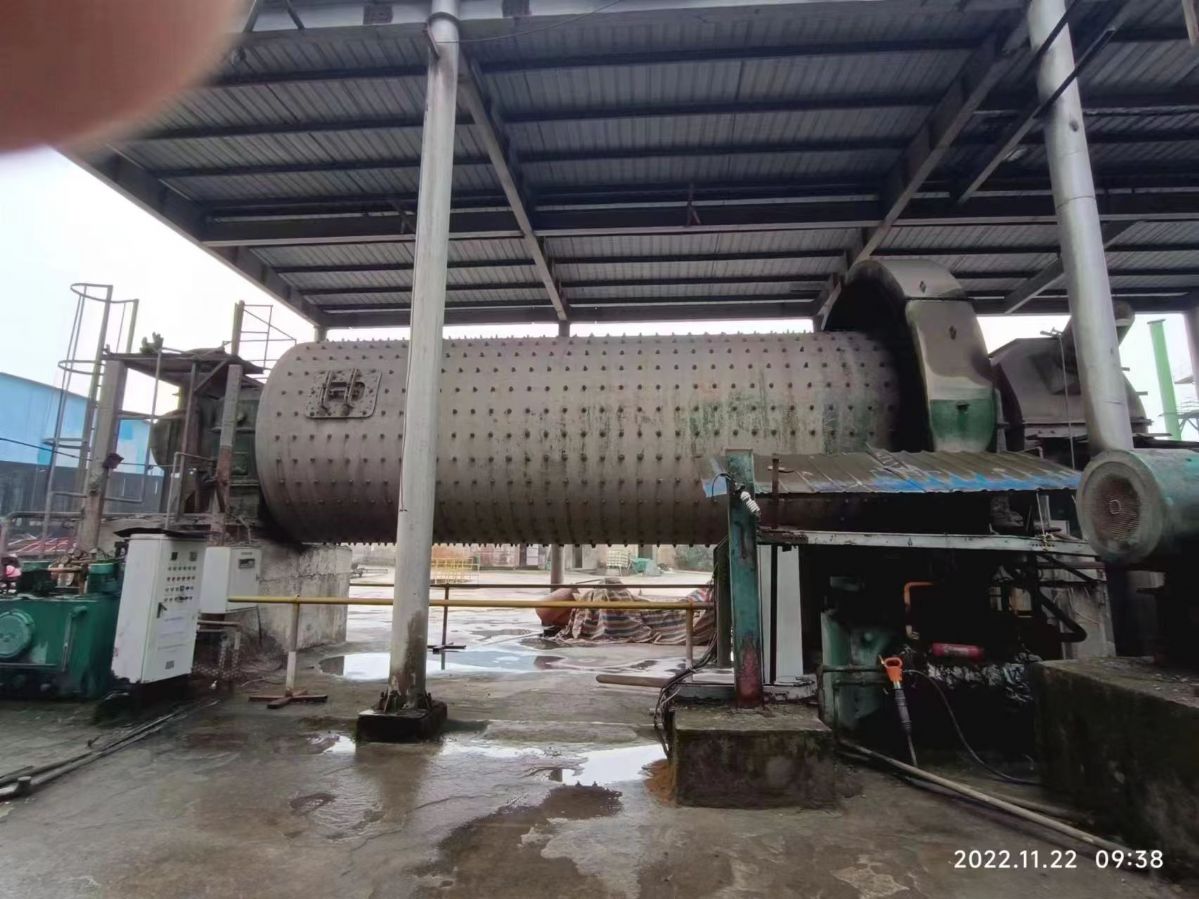 二手九成新鹏飞3.2x9米双仓球磨机-2