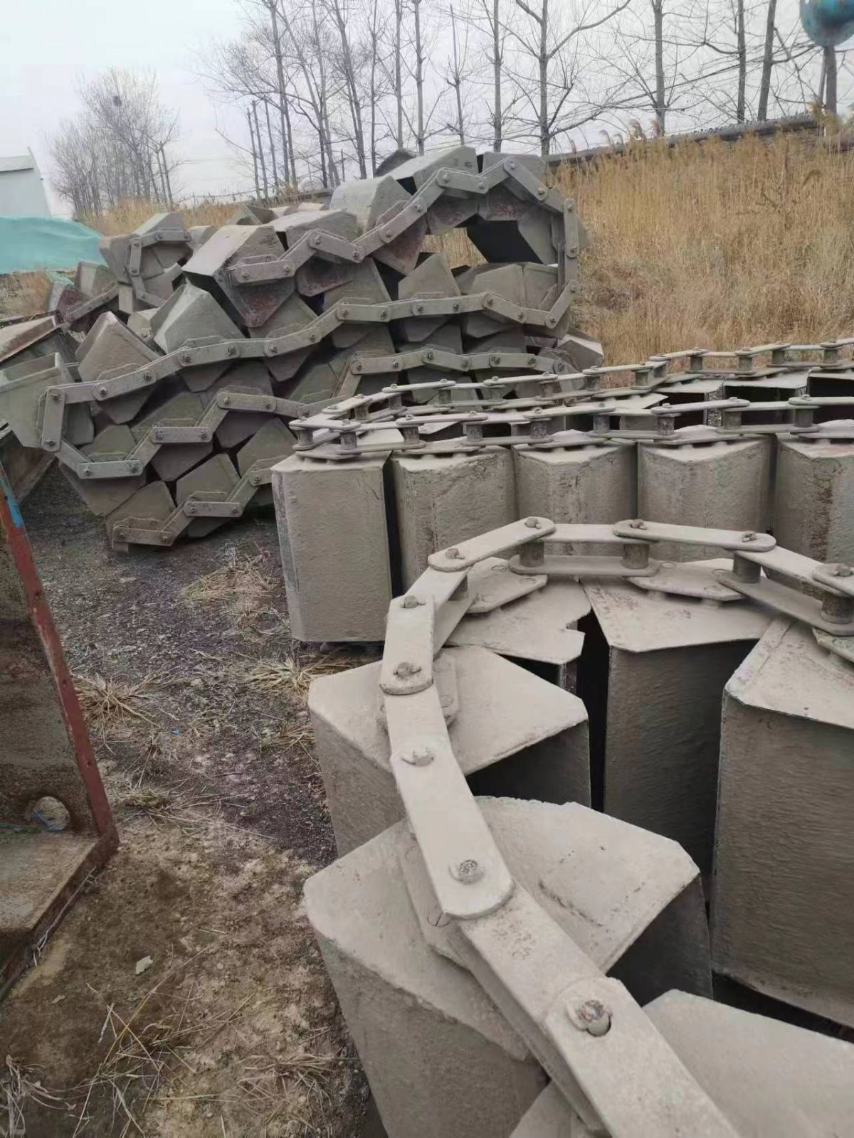 出售二手Ne150板链斗式提升机 散装物料垂直输送-2