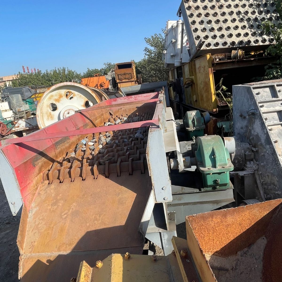 二手九成新1240型泥石分离机带配套板链给料机-1