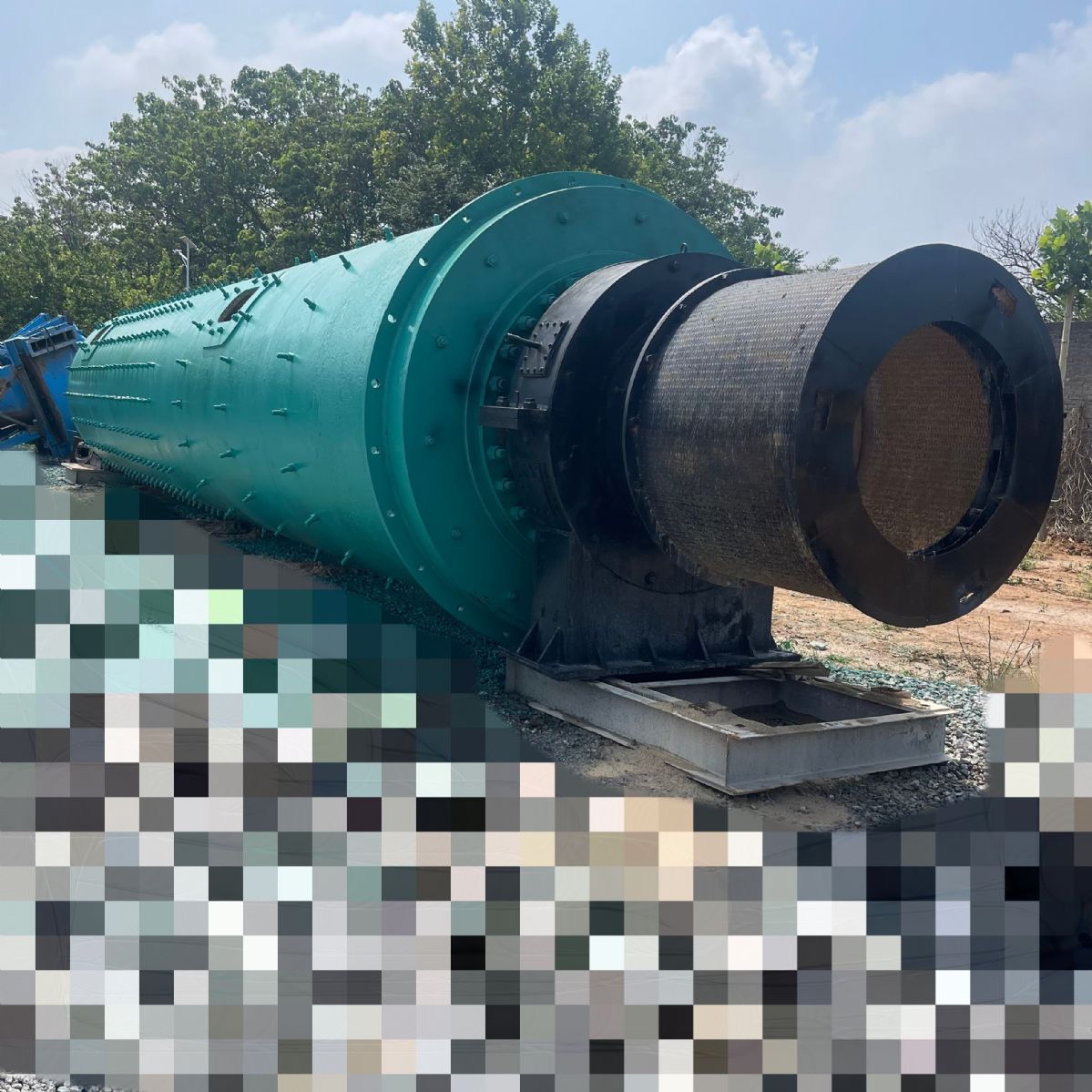 二手九成新2x11米三仓选矿球磨机 煤矸石矿磨粉碎-1