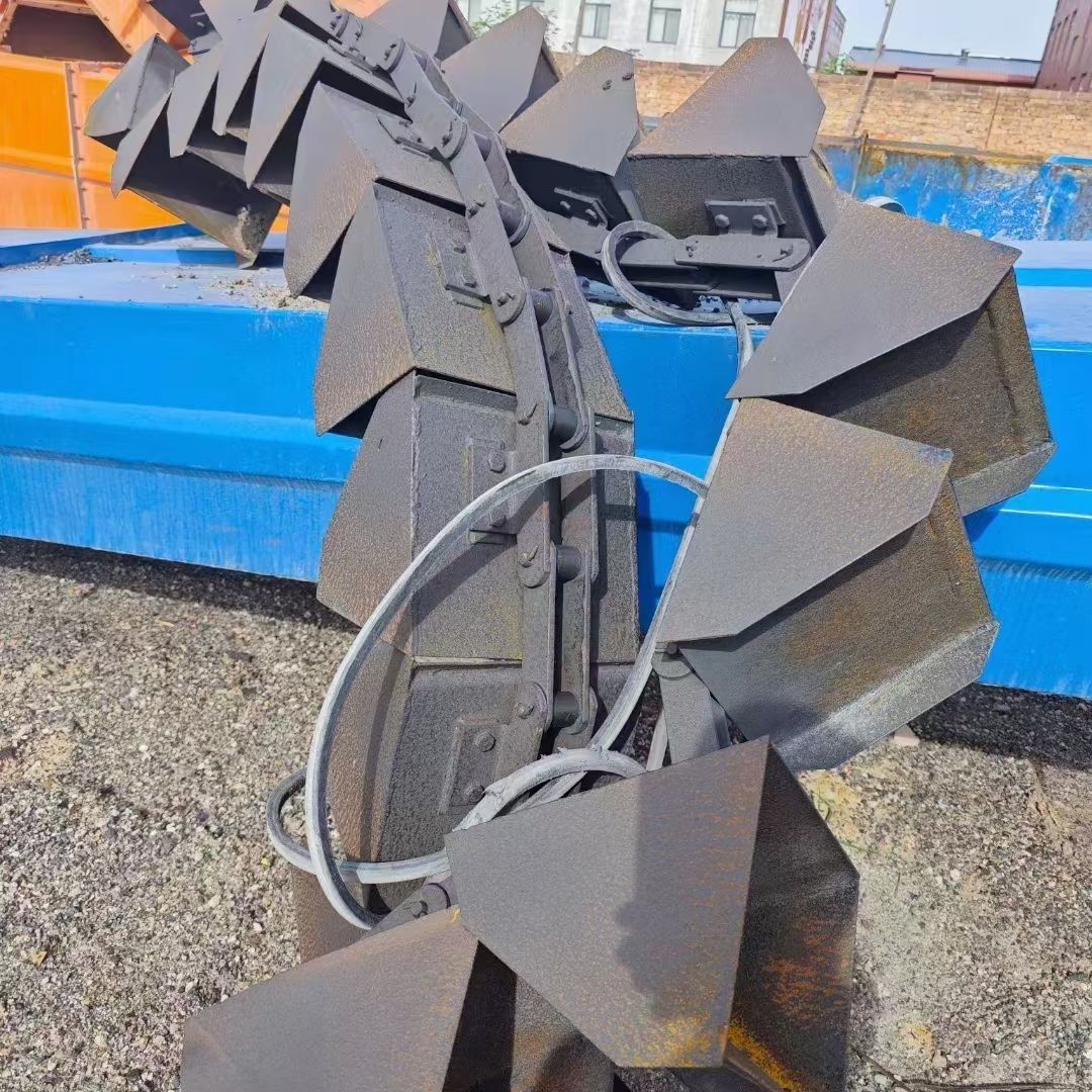 二手NE30板链斗式提升机 12米高物料垂直输送机-2