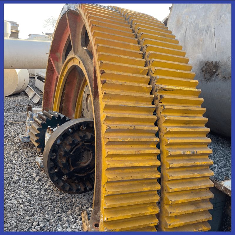 二手2.4x8米橡胶衬板球磨机 陶瓷粉磨机 矿石研-2