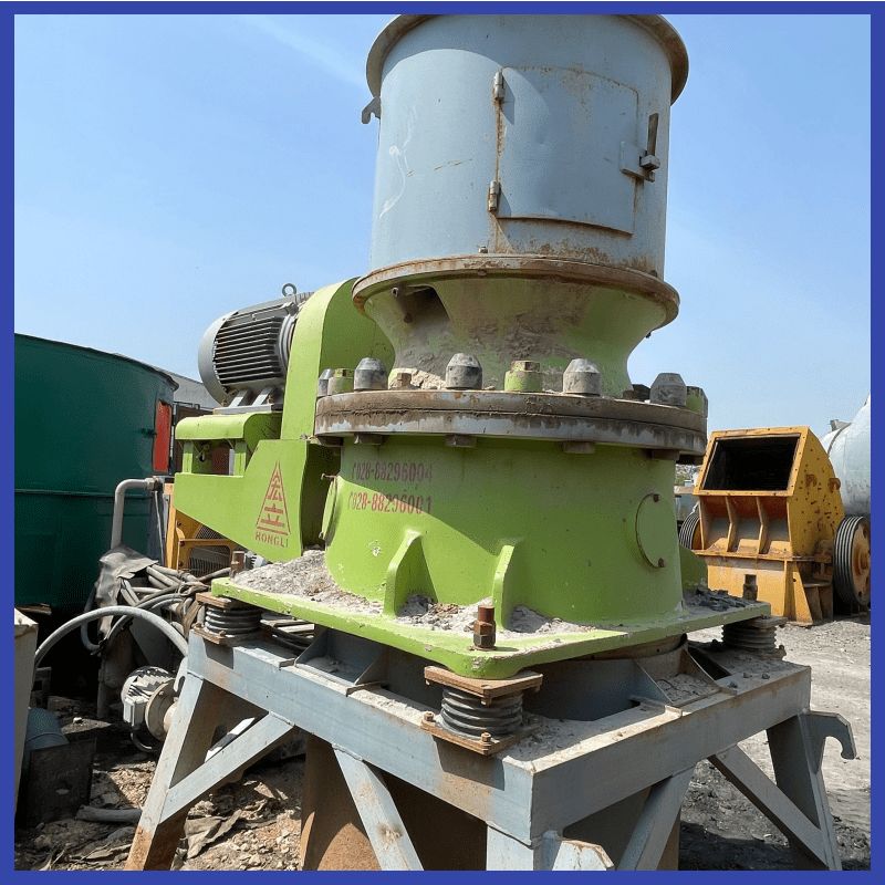 二手九成新大宏立PYY100单缸圆锥破碎机-1