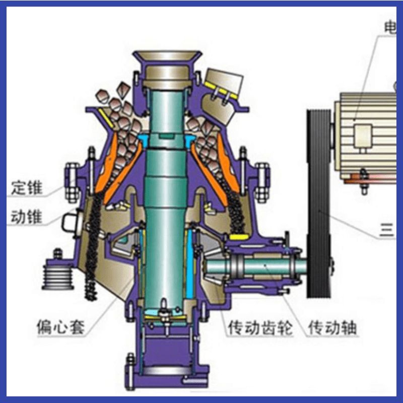 二手钛山300单缸圆锥破碎机 花岗岩石子机-2