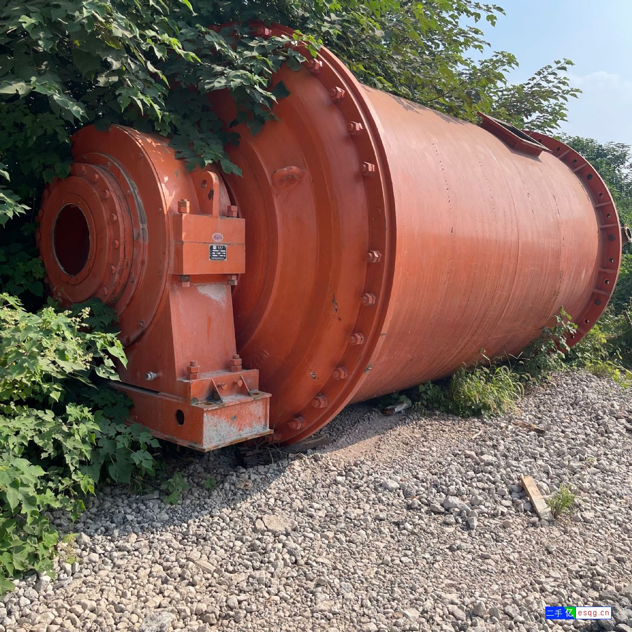 转让安装未用红星2.7x4.5米高铝衬板球磨机-5